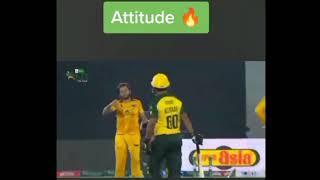 Shahid afridi vs Zeeshan ashraf in KPL Shahid afridi Attitude 