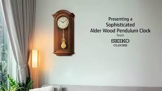 QXH066B Alder Wood Pendulum Clock