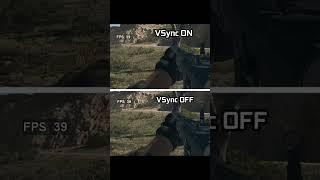 VSync ON vs OFF - FPS Difference #shorts #gtx1060 #gta5