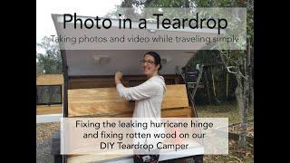 FIXING THE LEAKING HATCH AND REBUILDING THE DOOR ON OUR DIY TEARDROP CAMPER, A STEP BY STEP VIDEO