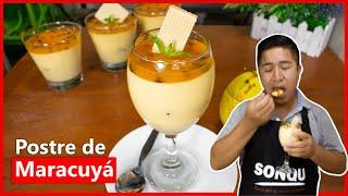 Como preparar MOUSSE DE MARACUYA rápido y fácil 