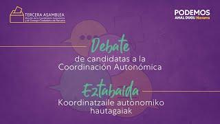 Debate de las candidatas a las Coordinación Autonómica de Podemos Navarra