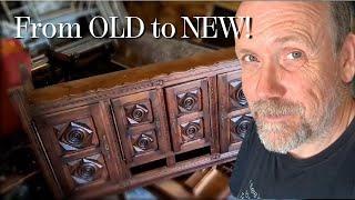 STUNNING transformation of a reclaimed sideboard