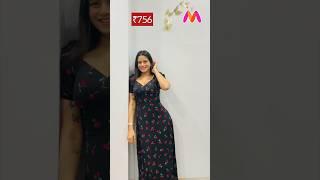 Myntra Maxi Dresses Haul from Myntra in Budget| Long Floral Dresses for Summers #myntrahaul #myntra