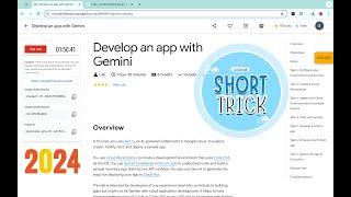 Develop an app with Gemini || #qwiklabs || #coursera  || [With Explanation️]