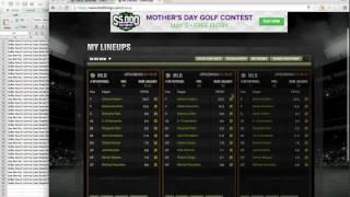 Upload Bulk Lineups to DraftKings from Daily Fantasy Nerd