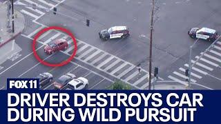 Police chase driver through LA County on 4th of July