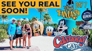First Visit to Castaway Cay! Final Day on the Fantasy & Disembarkation | Disney Fantasy Cruise Day 7