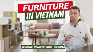 WOODEN FURNITURE Factory | In/Outdoor Furniture Manufacturing Business | SOURCING IN VIETNAM EXPORT