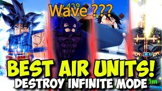 New Best Air Units (SOLO!) Did INSANE DAMAGE & HIGH WAVE! | ASTD Infinite Mode Challenge