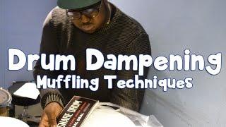Drum Dampening and Muffling Techniques for Snare drums on Kwesi's Corner