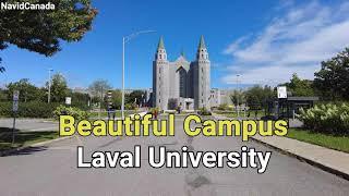 Laval University with a very beautiful campus - Quebec city - | 4K 60fps