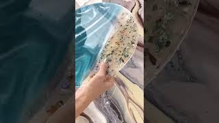 Часы море своими руками из эпоксидной смолы resin art sea tutorial