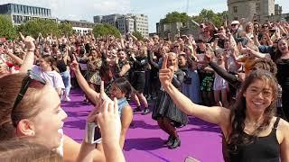 Six the musical Tower of London flash mob 31 August 2019