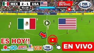 México vs. Estados Unidos en vivo, donde ver, a que hora juega México vs Estados Unidos Amistoso hoy