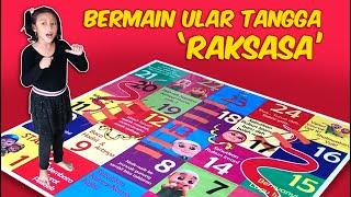 Cita Bermain Ular Tangga Nussa Rara Seru  Giant Snakes and Ladders Game