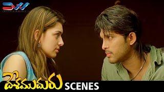 Allu Arjun Meets Hansika | Desamuduru Telugu Movie Comedy Scenes | Ali | Puri Jagannadh