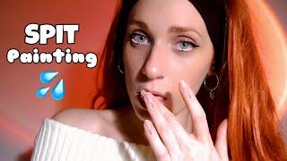  Spit Painting Your Face  Just a Little Bit ~ ASMR ~ Ear to Ear