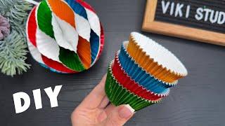 Create Christmas Ornaments with Just Cupcake Liners! Christmas Decor