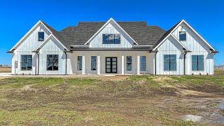 INSIDE A CUSTOM MODERN FARMHOUSE TOUR ON A 2 ACRE LOT NEAR DALLAS TEXAS | 5 BED | 4 BATH | 3709 SqFt