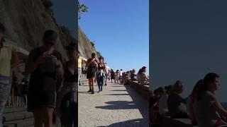 Leme beach walk in Rio de Janeiro Brazil  #visitrio #beach #beachwalks #shortvideo #shorts