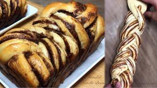 BRAIDED NUTELLA BREAD | CHOCOLATE LOAF BREAD