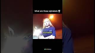 Reciting Alphabet While Drunk 