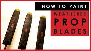 How to paint and weather realistic propeller blades on scale model aircraft