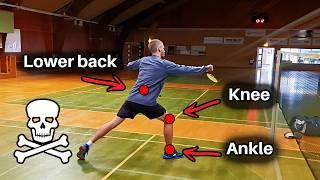 5 Risky Badminton Footwork Moves THAT CAUSE INJURY!