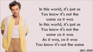 Harry Styles - As It Was (lyrics)