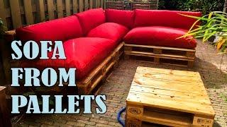 HOW TO MAKE A PALLET SOFA/COUCH STEP BY STEP WITH MANUAL