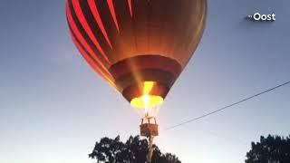 Spectaculair begin Deventer op Stelten; op de vlucht met heteluchtballon