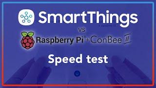 SmartThings vs Raspberry Pi + ConBee II speed test (more info in description)