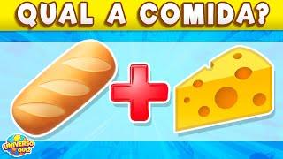 Adivinhe 35 COMIDAS pelos EMOJIS  Comidas e Bebidas pelos Elementos