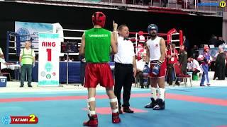 Sylap Sylabov (Türkmenistan) vs Emre Sahin (Türkiye) KL M 57 KG WAKO World Championships 2019