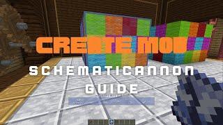 Complete Schematicannon Guide - Create Mod 0.5.0 - Minecraft 1.18.2