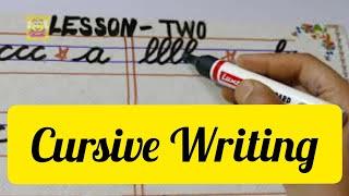 English Cursive Writing for Kids | Handwriting Tips ️| Lesson 2..lkg(pre primary)