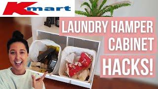 Kmart Laundry Hamper Cabinet HACKS! + Info & Ideas