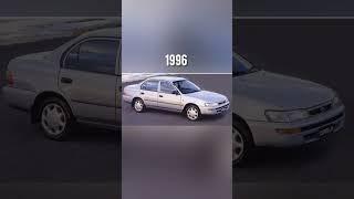 Evolution of Toyota Corolla (1986 - 2022)