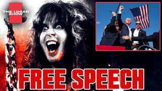 Blackie Lawless gives political speech during W.A.S.P. concert