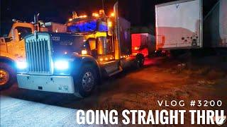 GOING STRAIGHT THRU | My Trucking Life | Vlog #3200