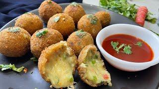 Crispy Cheese Balls | Kids Special Recipe | Perfect Cheese Snack (soft centre) Cafe Style
