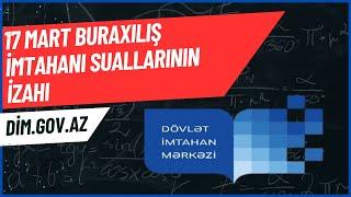 ▶️17 MART 2024  9-CU SİNİF RİYAZİYYAT BURAXILIŞ SUALLARININ İZAHI #buraxilisimtahani #2024 #dim