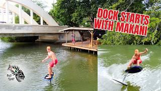 Dock starts and foil pumping tips with Makani Andrews in Haleiwa