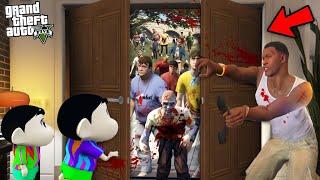 Franklin & Shinchan Stop Zombies From Entering Their House in GTA 5!