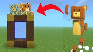 CARA MEMBUAT PORTAL SUPER BEAR ADVENTURE - MINECRAFT