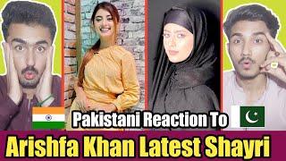 Pakistani reaction on Arishfa Khan Latest Moj Shayri | Psycooo Boys