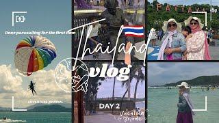 Thailand trip | day 2 | done parasailing 🪂 for the first time | exploring pattaya | coral island