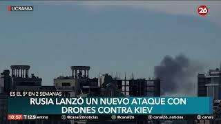 Rusia lanzó un nuevo ataque con drones contra Kiev