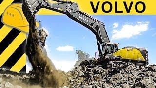 Das 90 Tonnen MONSTER! So fährt sich der GRÖSSTE VOLVO BAGGER EC950E!